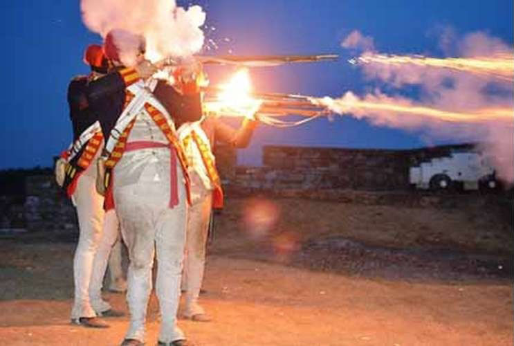 Guns by Night at Fort Ti